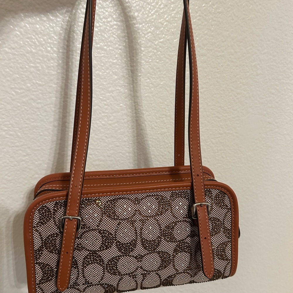 *AUTHENTIC*🍓COACH CRYSTAL SWING ZIP🍓NWOT - Picture 2 of 8